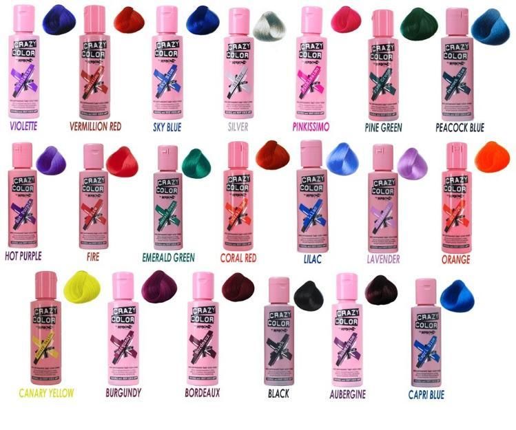 Crazy Color Semi Permanent Colours 100ml by Renbow  eBay